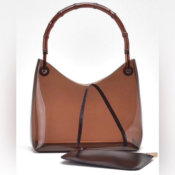 Gucci ‘Bamboo Vinyl’ Clear Bag - Picture 1 of 11